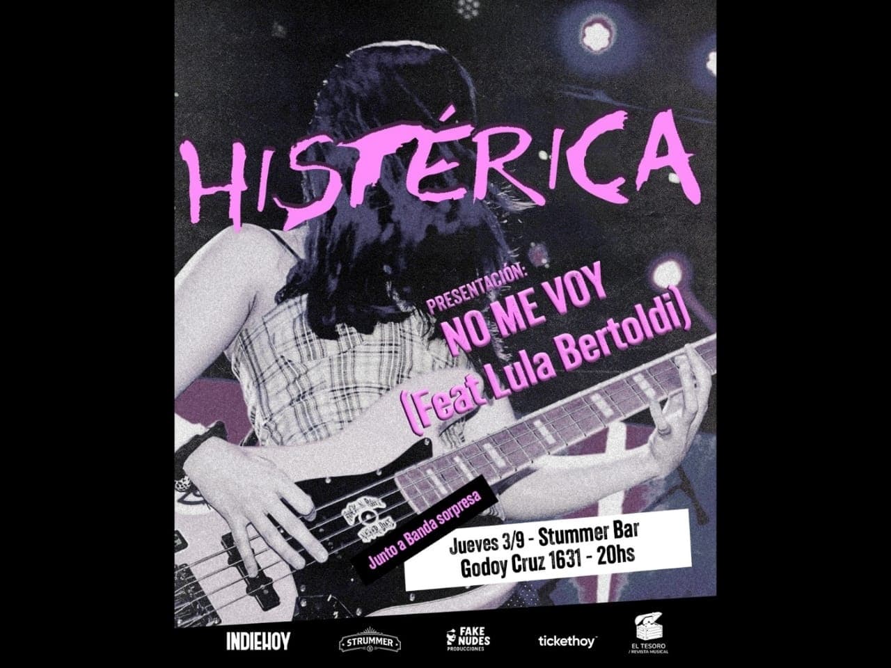 Imagen de Histerica presenta NO ME VOY