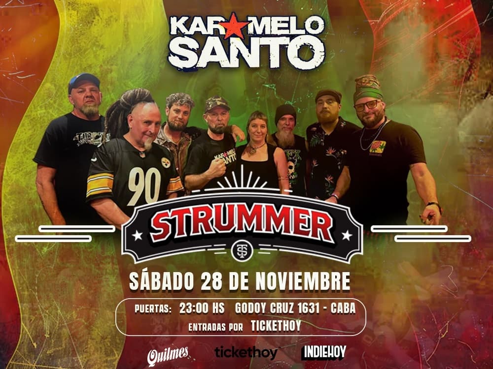 Imagen de Karamelo Santo en vivo en Strummer Bar