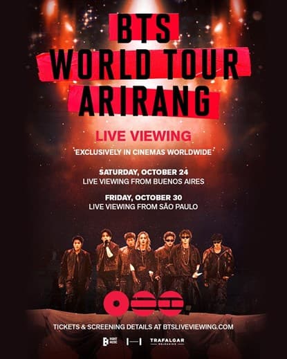 Poster de Bts World Tour 'arirang' in Buenos Aires 