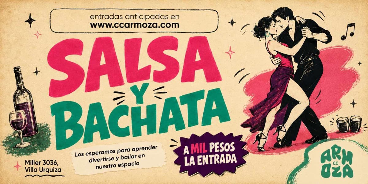 Imagen de Salsa y Bachata: a MIL PESOS!