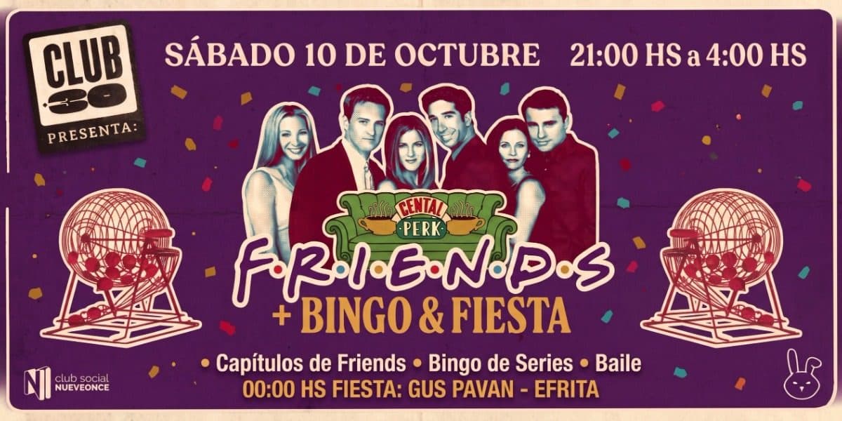 Imagen de CLUB + 30. FRIENDS, BINGO y FIESTA