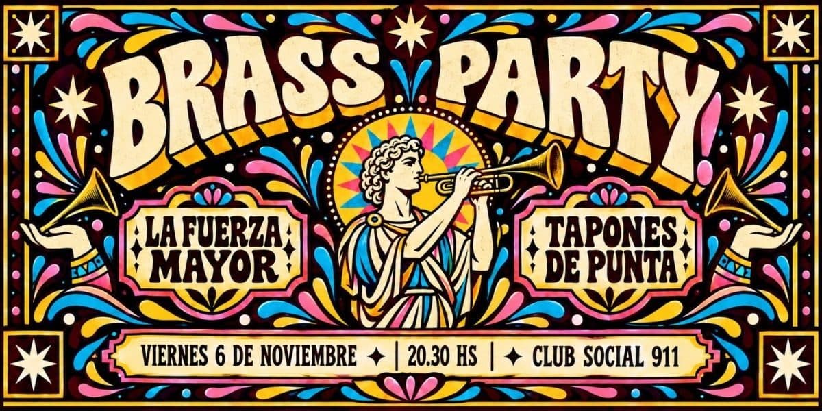 Imagen de BRASS PARTY! La Fuerza Mayor + Tapones de punta