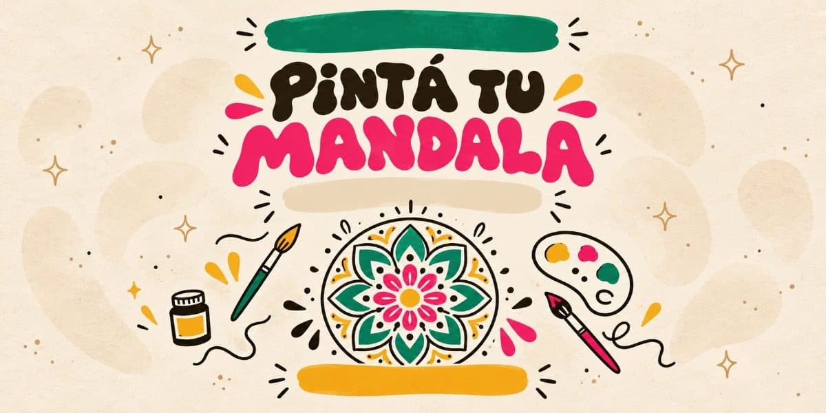 Imagen de Pinta tu mandala, copita en mano!