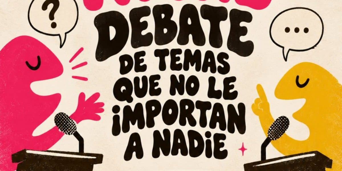 Imagen de Debate de temas que no le importan a nadie