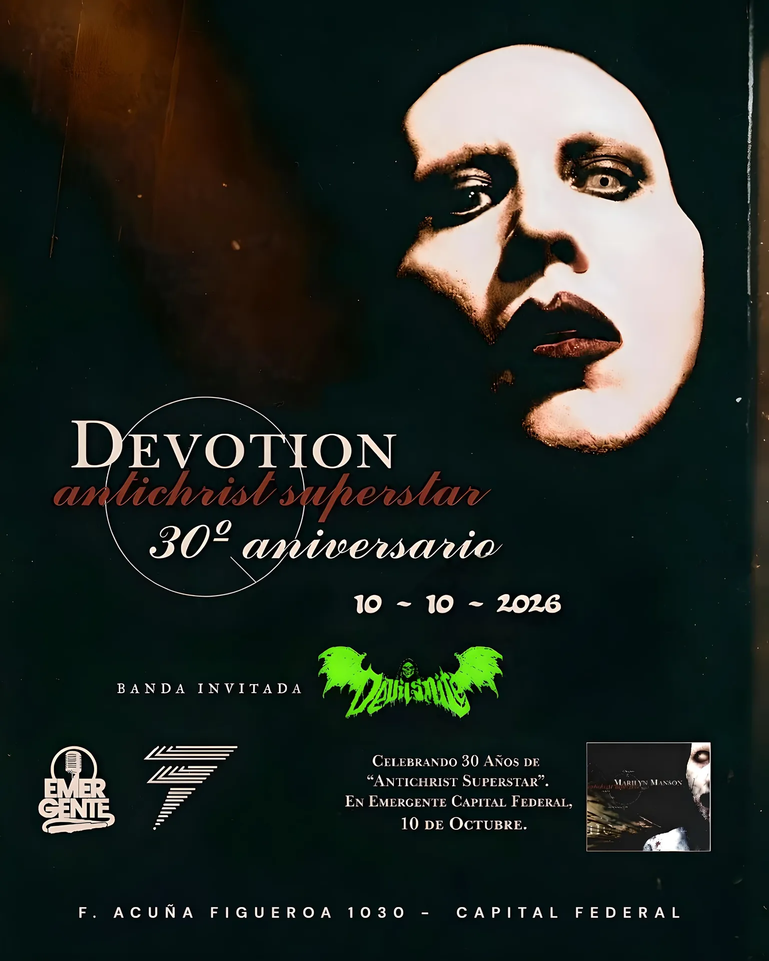 Imagen de Devotion Festeja 30 años del Antichrist Superstar