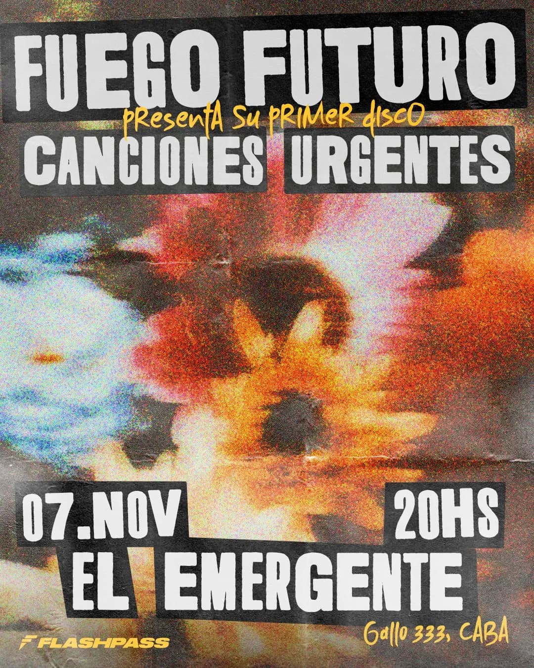 Imagen de 7 NOV - FUEGO FUTURO presenta CANCIONES URGENTES