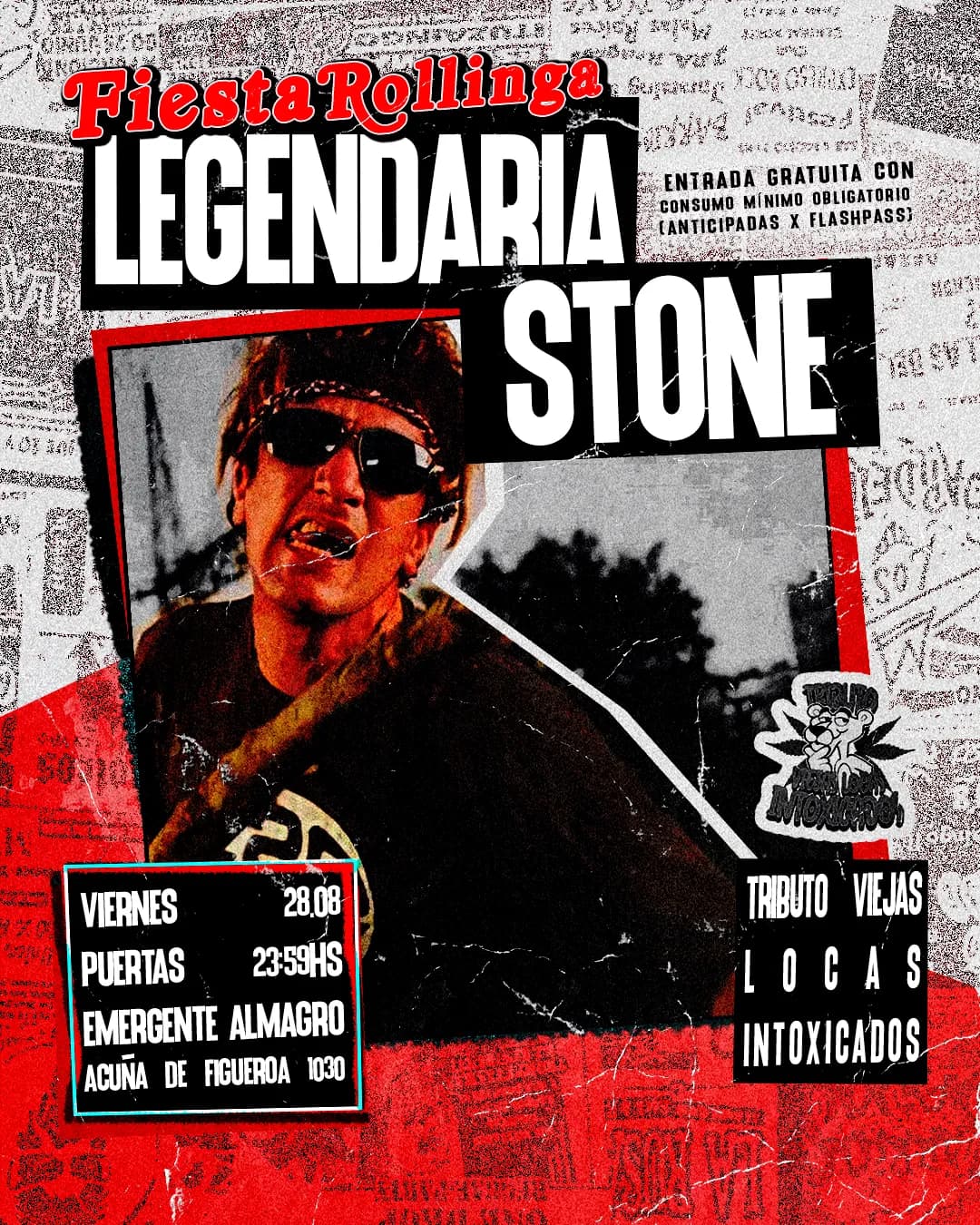 Imagen de La Legendaria Tributo Viejas Locas Intoxicados - 28/8