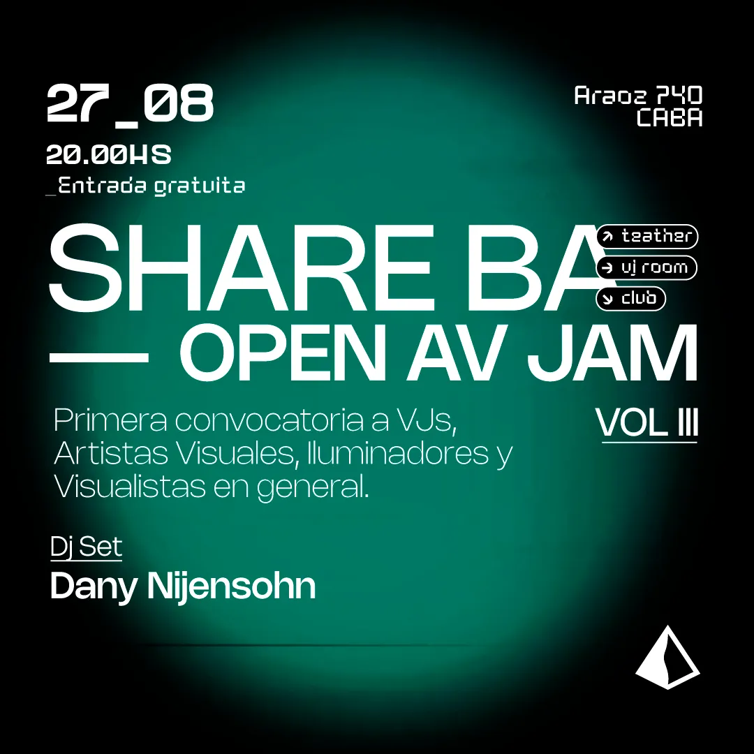 Imagen de JUE 27 AGO | SHARE BA: Open AV Jam + KLAUSS