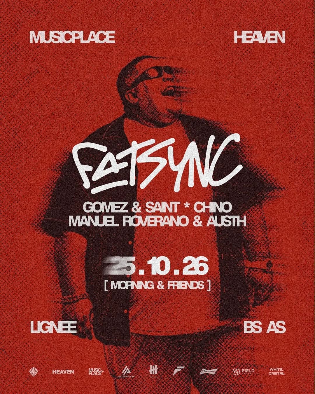 Imagen de MORNING & FRIENDS | MUSICPLACE x HEAVEN PRES. FATSYNC [LIGNEE] | DOM 25 DE OCTUBRE