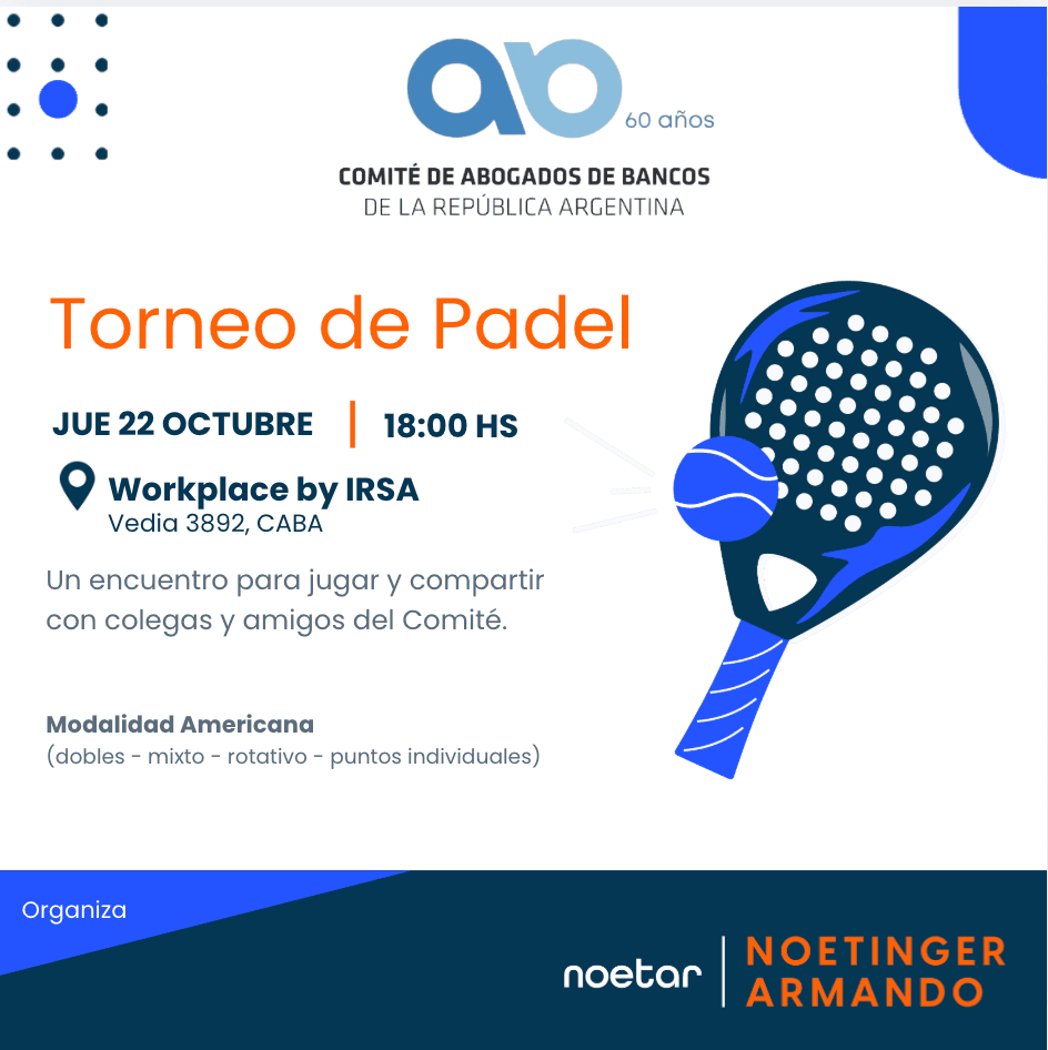 Imagen de Torneo de Padel Comite de Abogados de Bancos (Torneo + after)