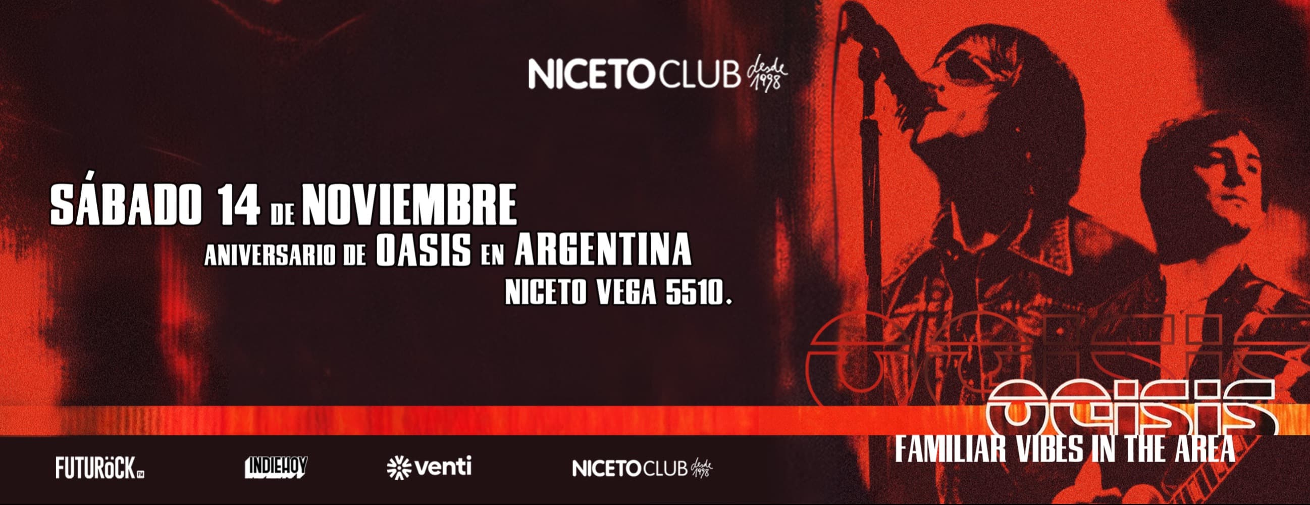Imagen de OEISIS - Familiar vibes in the area en Niceto Club (+18 años)