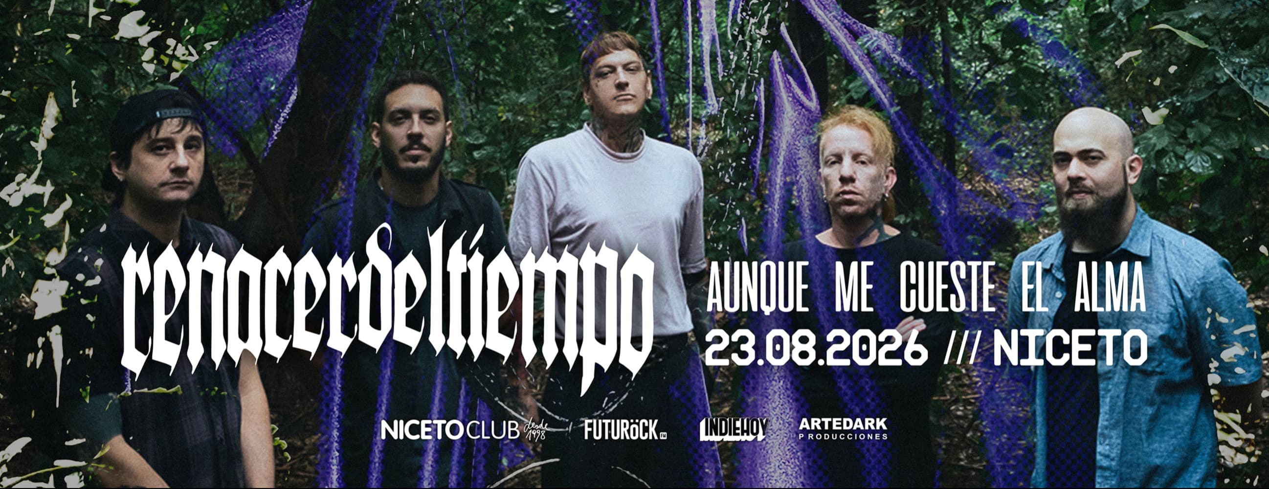 Imagen de Renacer del Tiempo presenta "Aunque Me Cueste El Alma" en Niceto Club (+18 años)