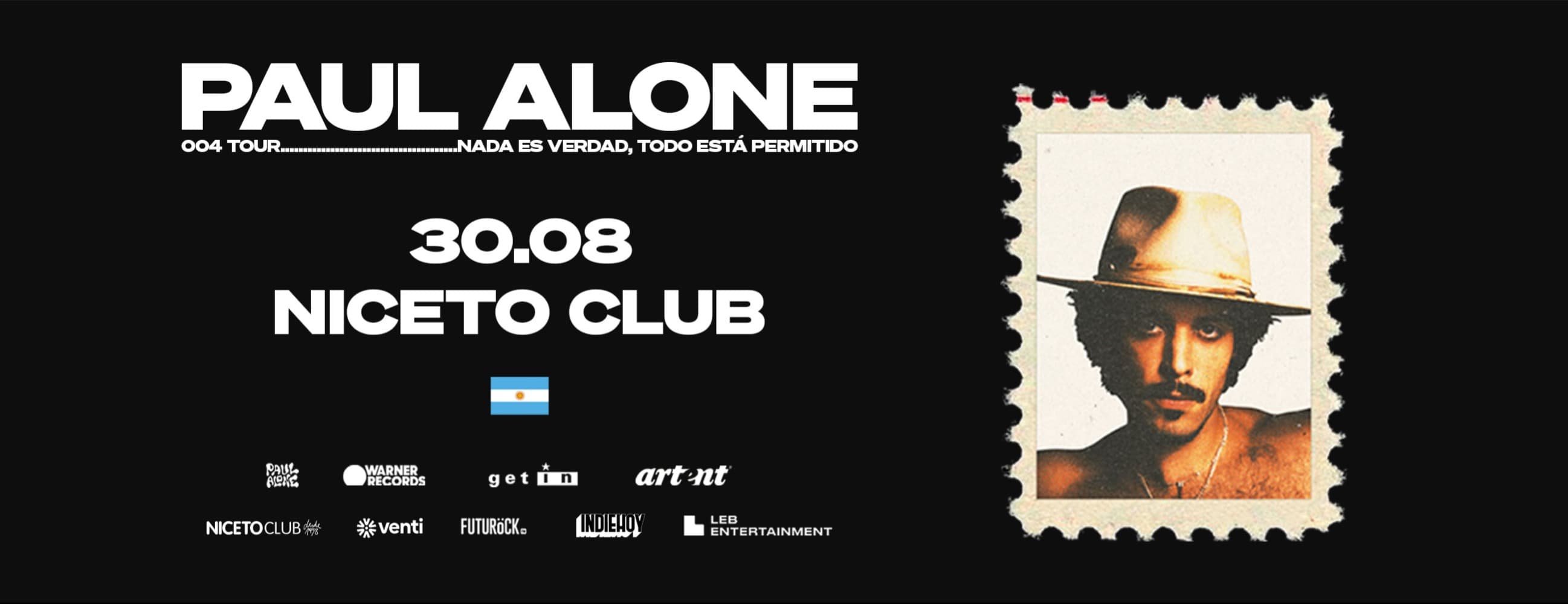 Imagen de PAUL ALONE en Niceto Club (+18 años)