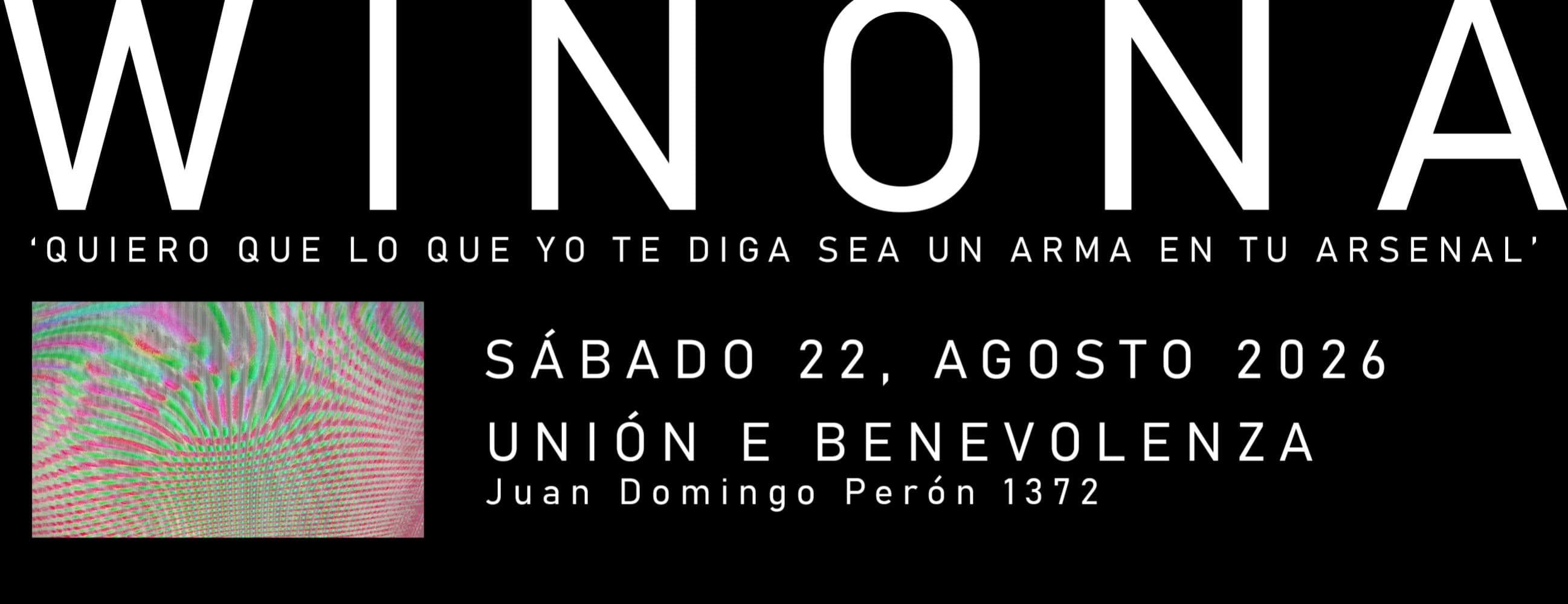 Imagen de Winona Riders presenta "Quiero que lo que yo te diga sea un arma en tu arsenal"