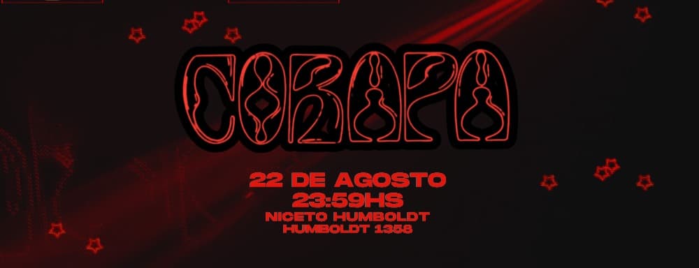Imagen de Corapa 22 AGO en Humboldt | Niceto Club (+18 años)