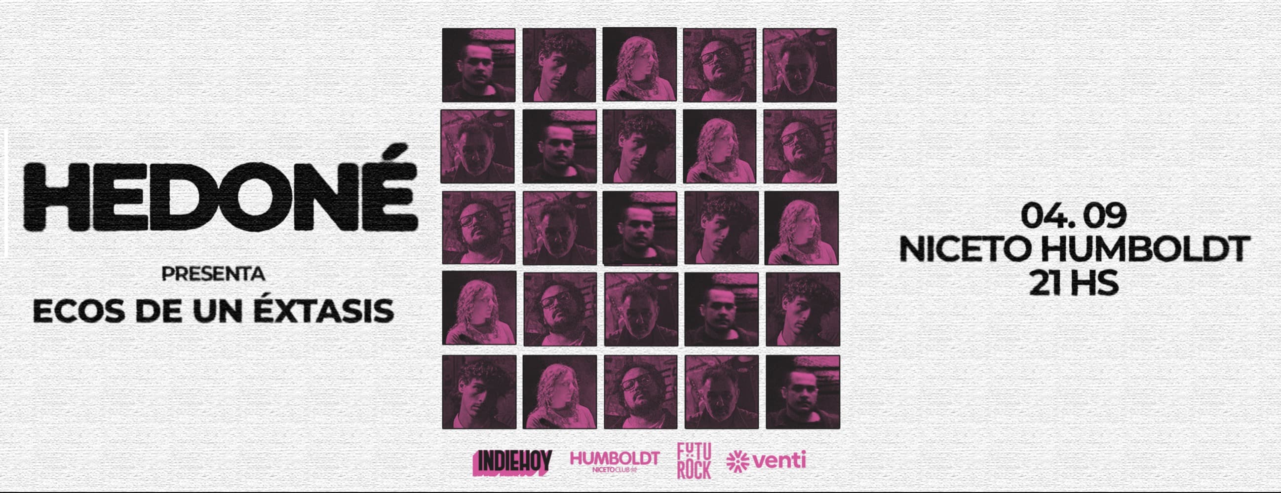 Imagen de HEDONÉ presenta ECOS DE UN ÉXTASIS en Humboldt | Niceto Club (+18 años)
