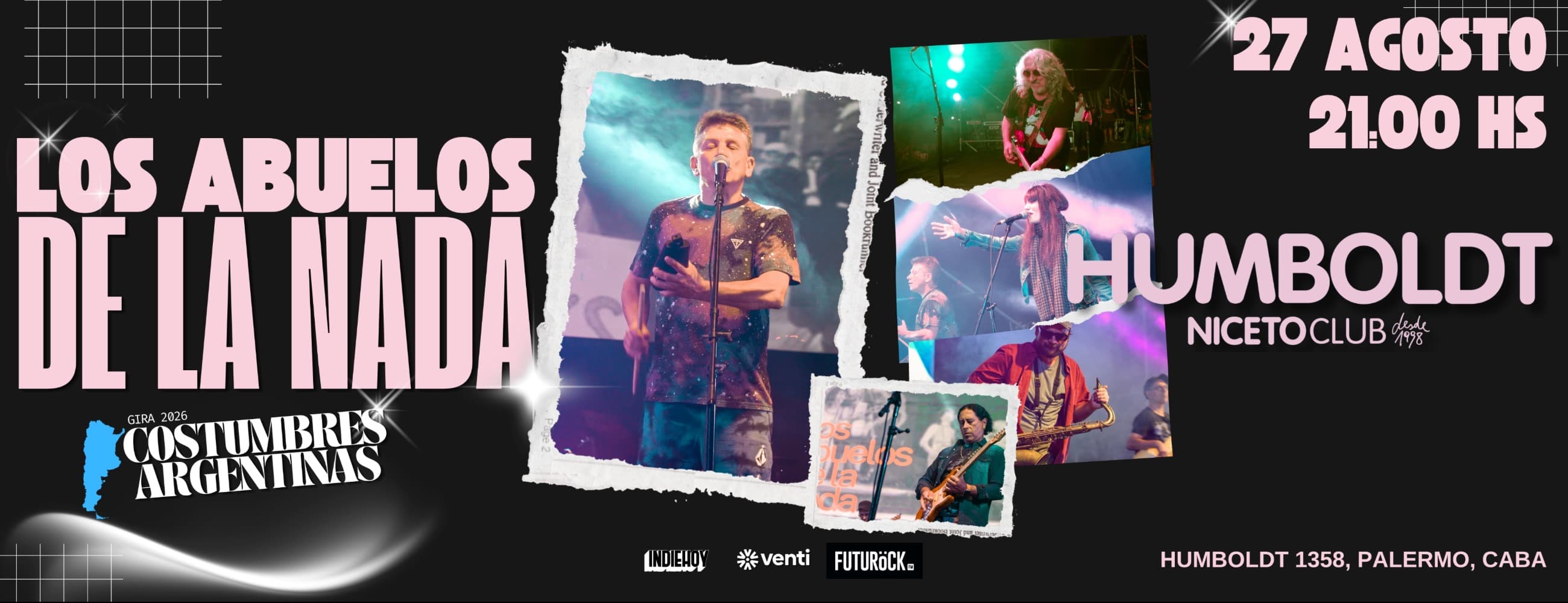 Imagen de Los Abuelos de la Nada en Humboldt | Niceto Club (+18 años)