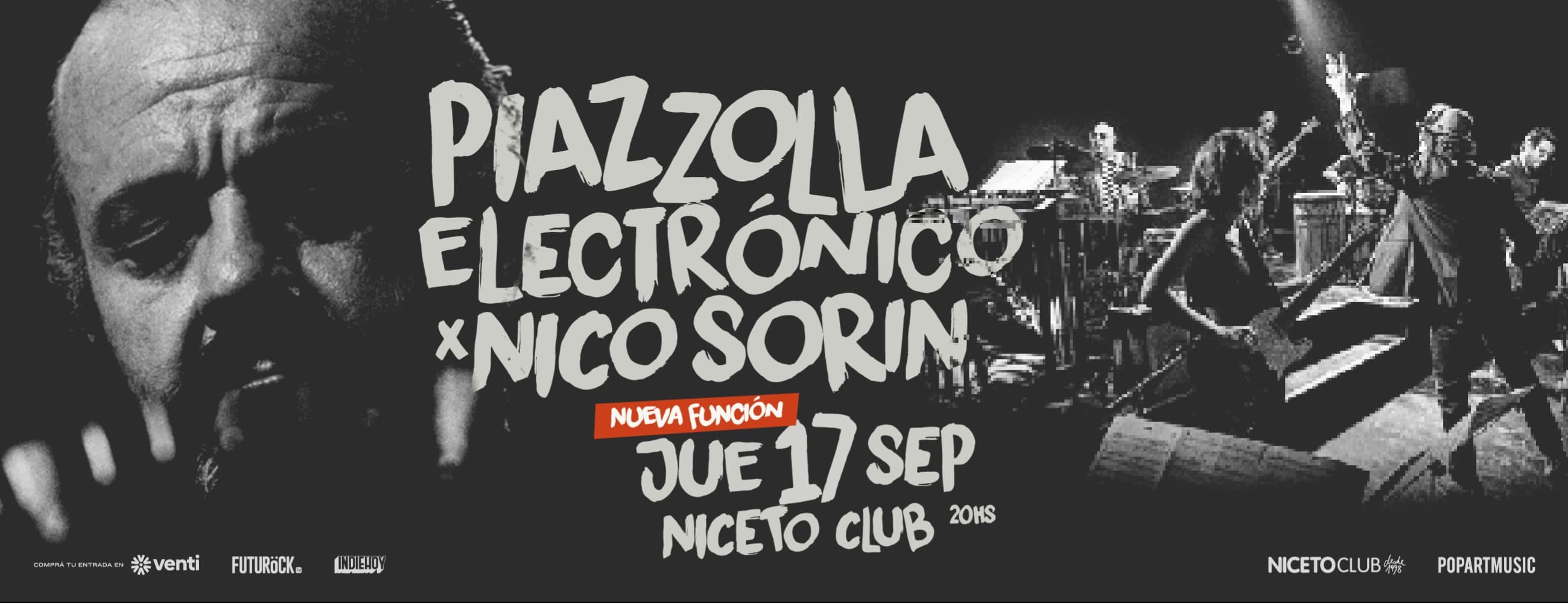 Imagen de Piazzolla Electrónico x Nico Sorin 17 SEP en Niceto Club (+18 años)