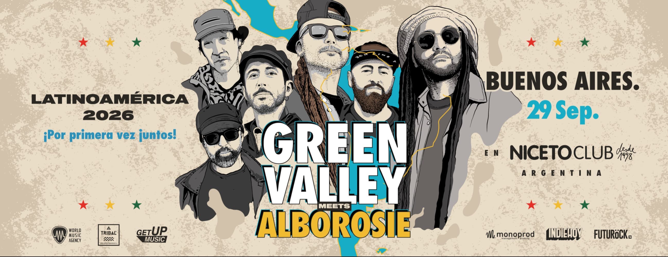 Imagen de Green Valley meets Alborosie en Niceto Club (+18 años)