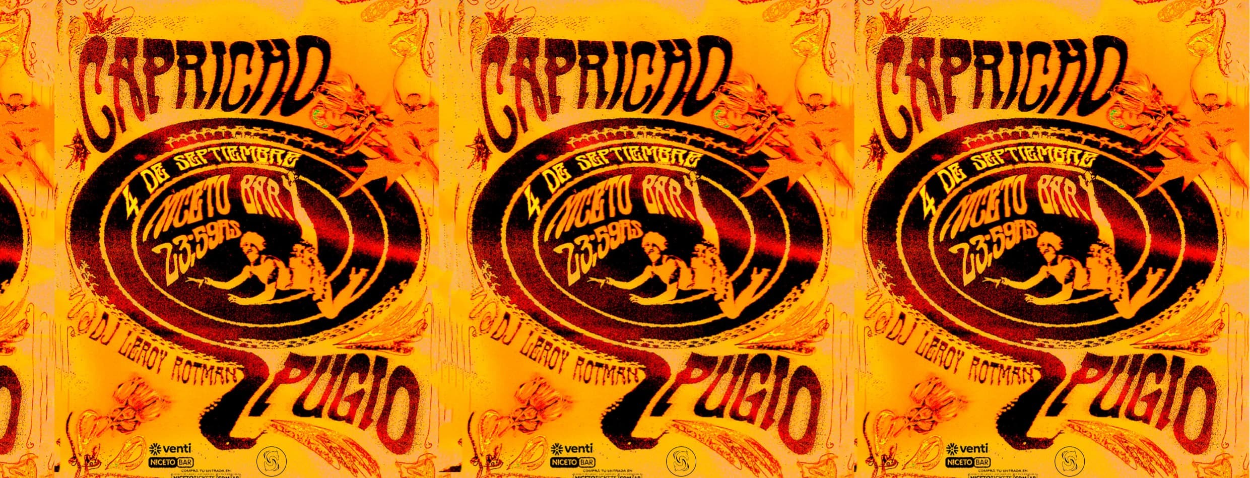 Imagen de CAPRICHO + PUGIO + Dj Leroy Rotman x Galope.Producciones en Niceto Bar