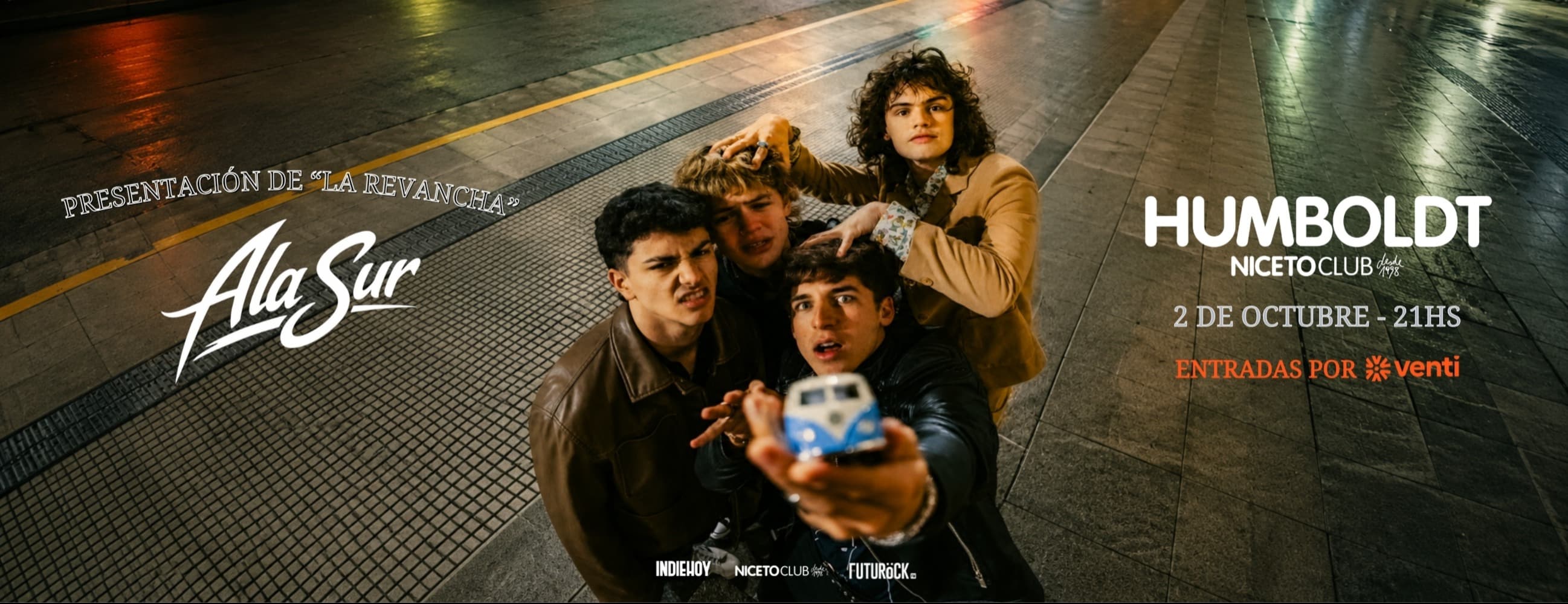 Imagen de Ala sur presentando “La Revancha” en Humboldt | Niceto Club  (+18 años)