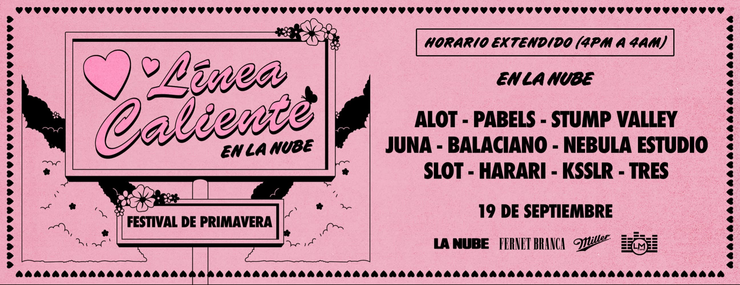 Imagen de 0800-LINEA-CALIENTE & La Nube pres. Festival de Primavera