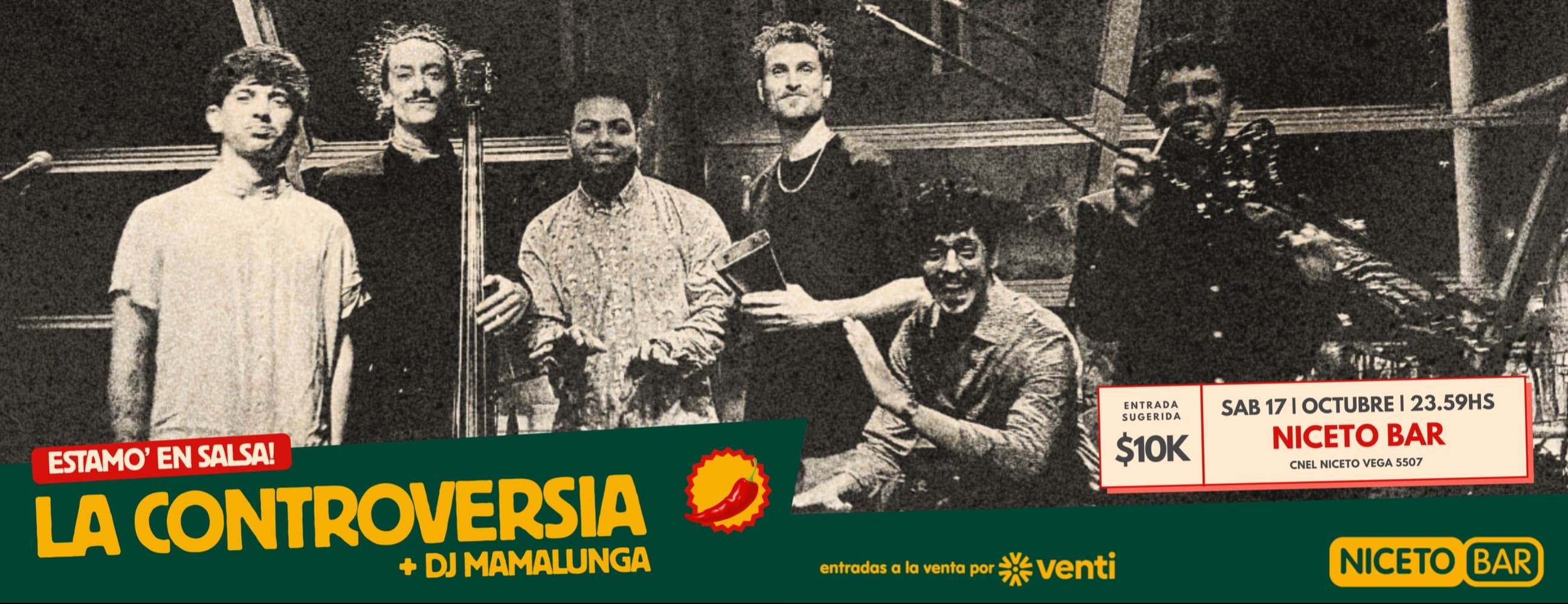 Imagen de La Controversia presenta: Estamos en Salsa en Niceto Bar