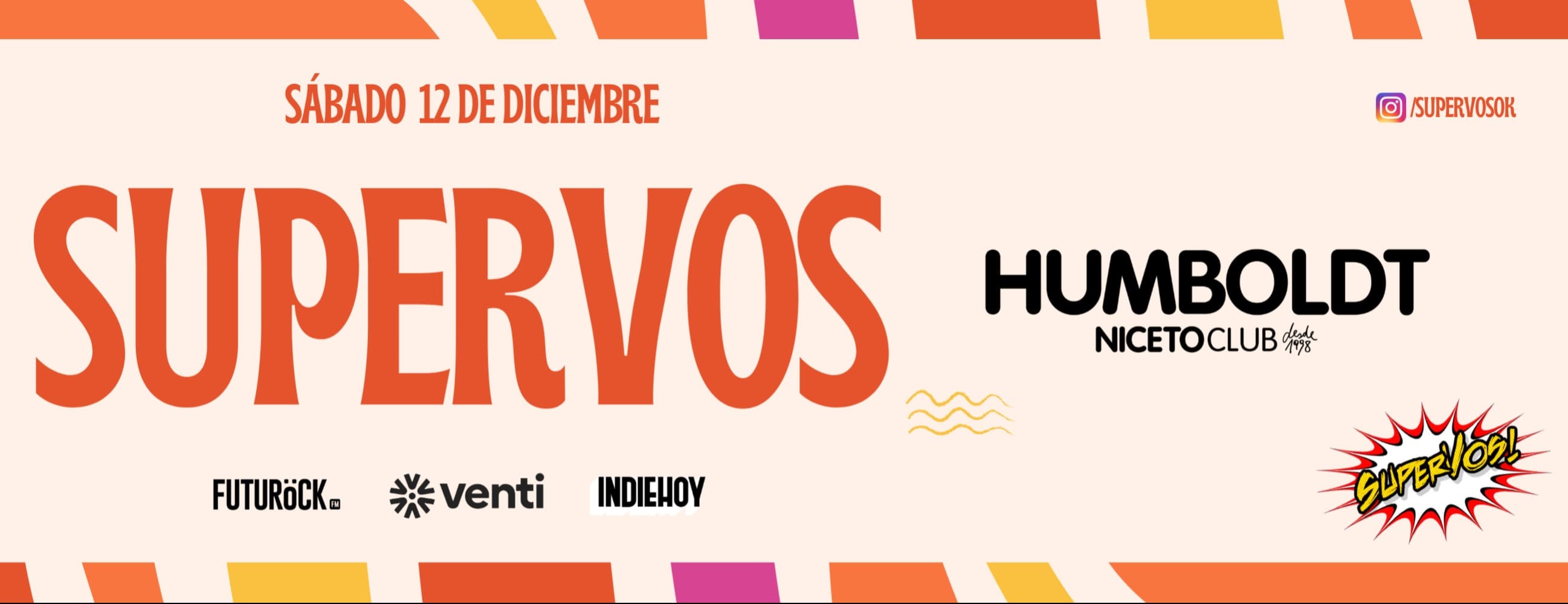 Imagen de SuperVos cierra el año en Humboldt | Niceto Club (+18 años)