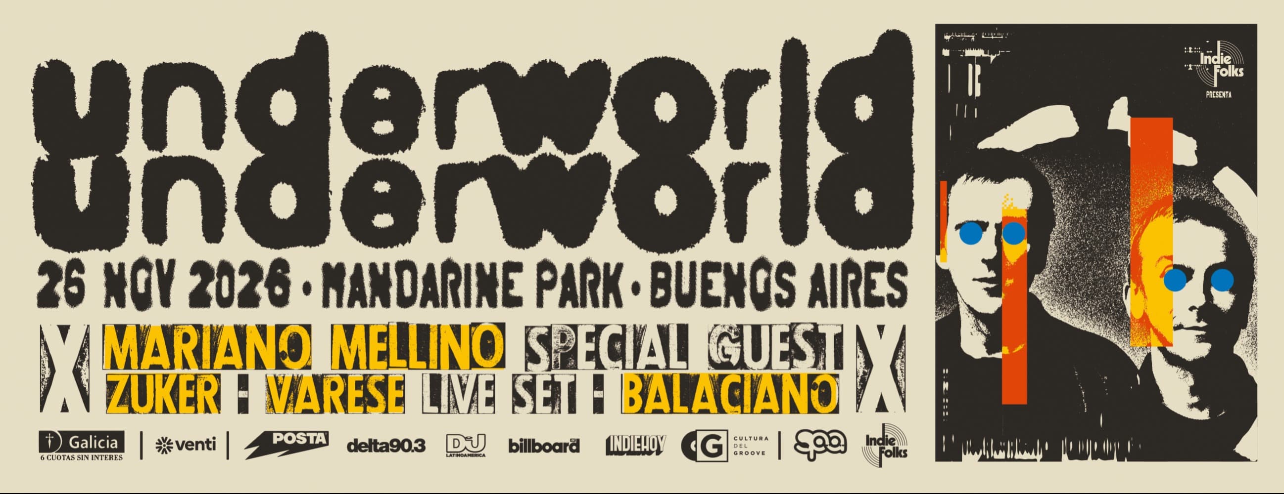 Imagen de UNDERWORLD @ Mandarine Park