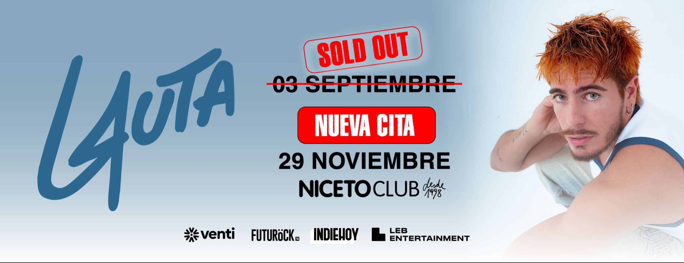 Imagen de LAUTA 29 NOV en Niceto Club (+18años)