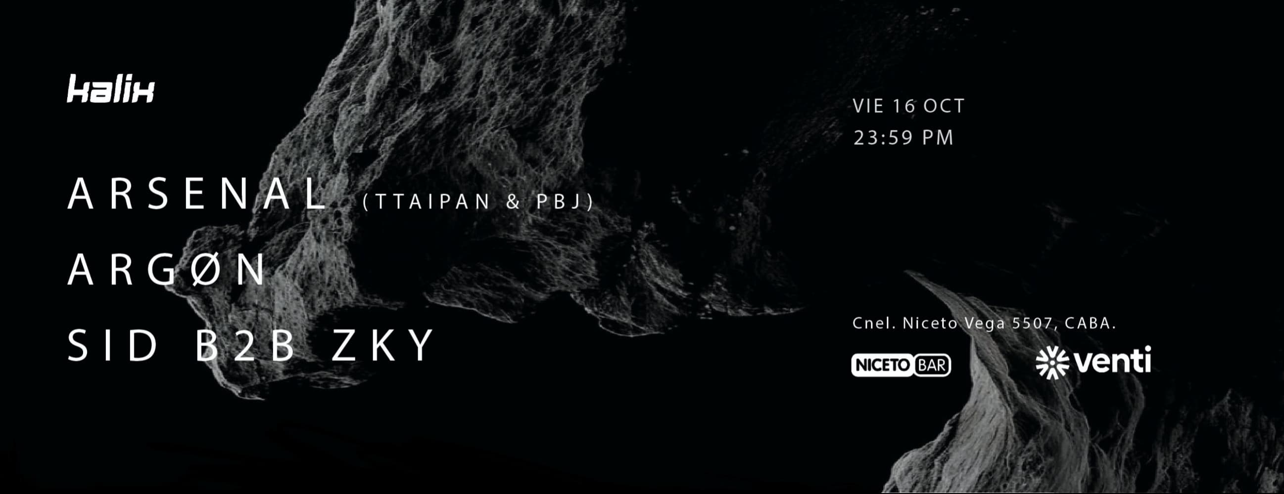 Imagen de KALIX pres. ARSENAL (PBJ & TTAIPAN), ARGØN, SID B2B ZKY