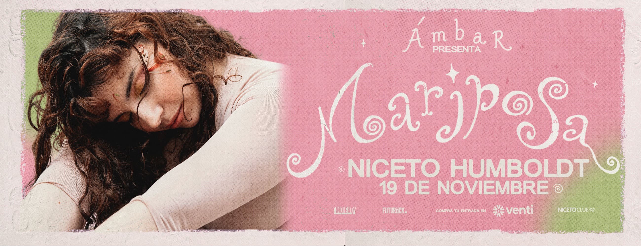 Imagen de ÁMBAR PRESENTA MARIPOSA en Humboldt| Niceto Club (+18 años)
