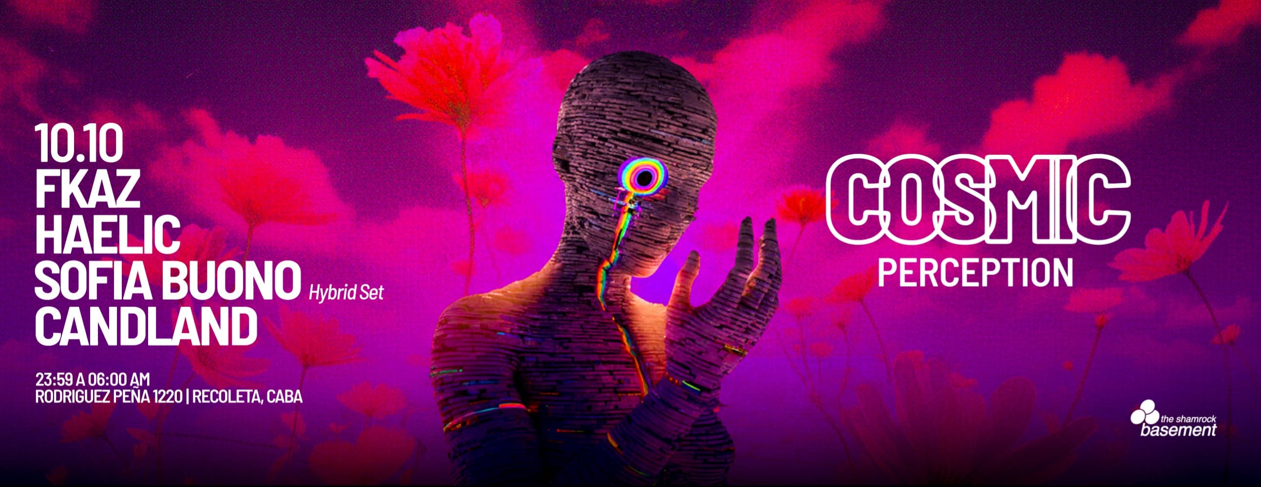 Imagen de COSMIC: Perception @ Shamrock Basement - Fkaz / Haelic / Sofia Buono / Candland