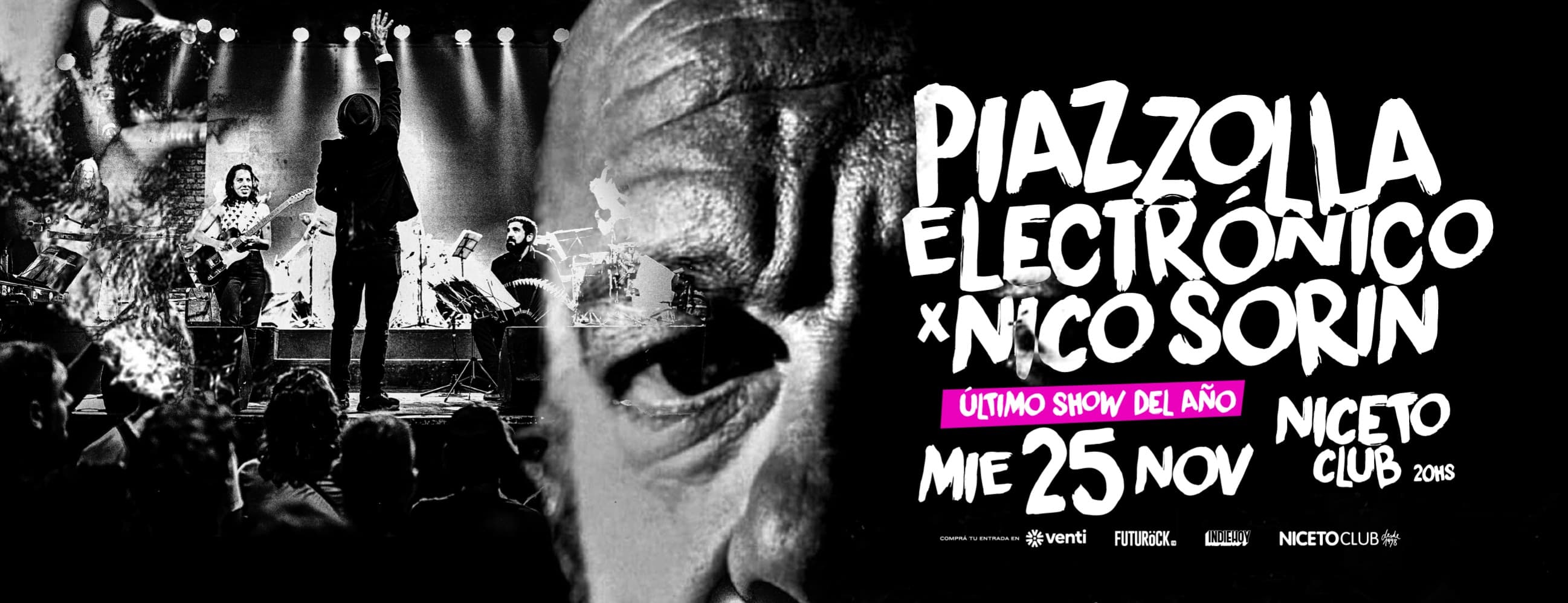 Imagen de Piazzolla Electrónico x Nico Sorin 25 NOV en Niceto Club (+18 años)