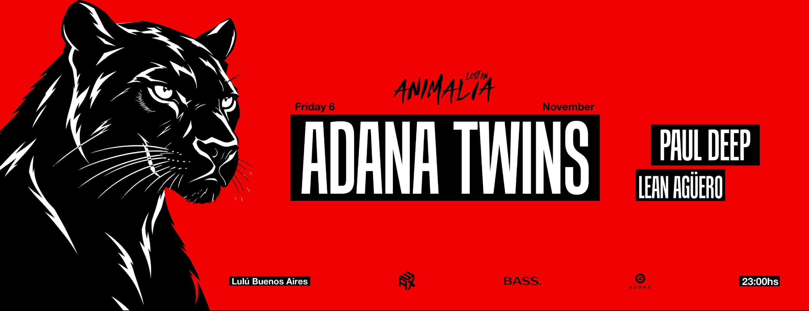 Imagen de Lulú x Animalia pres ADANA TWINS - PAUL DEEP - Lean Aguero