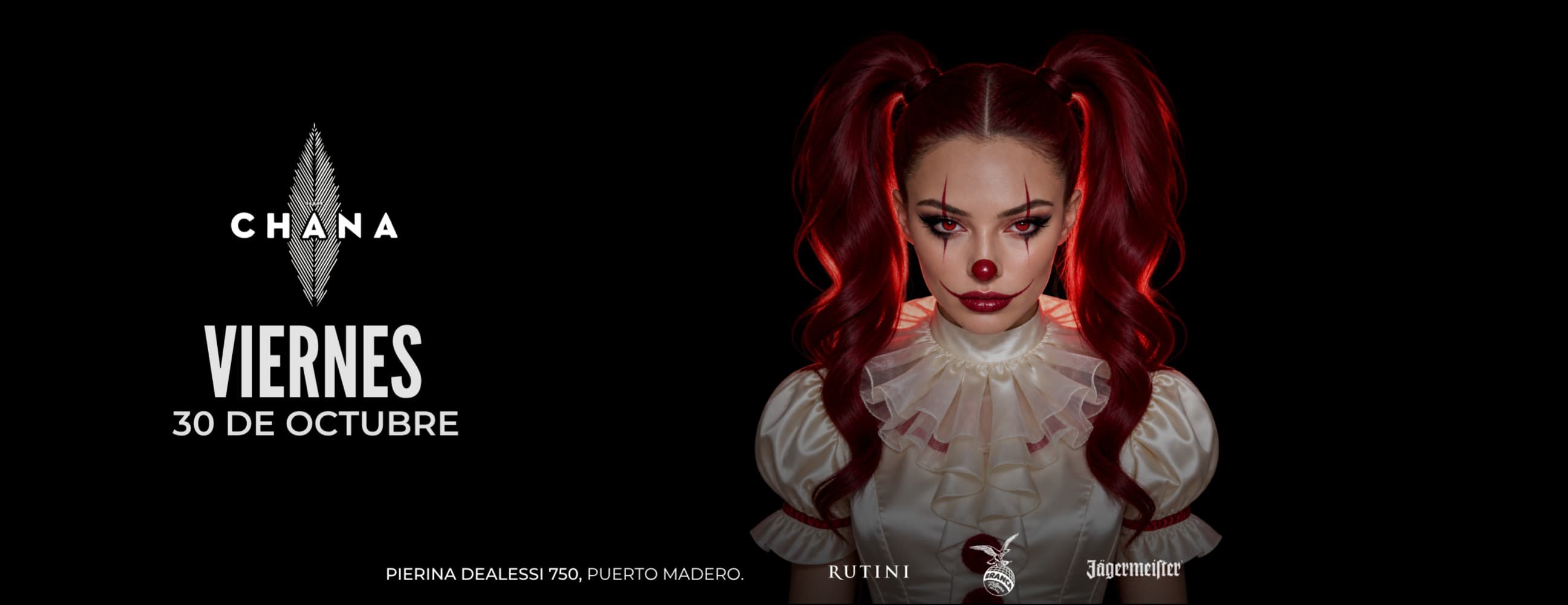 Imagen de CHANA VIERNES 30 DE OCTUBRE +18 A 25 AÑOS | Halloween Night 🎃