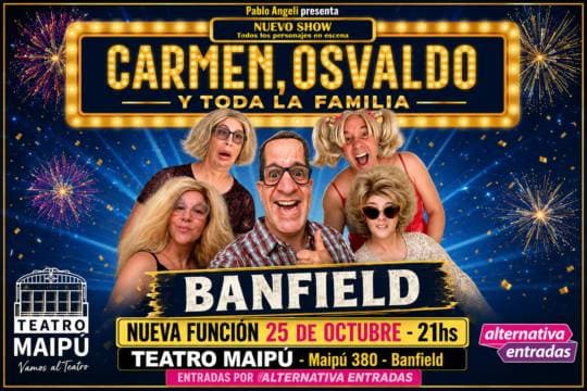 Imagen de Carmen, Osvaldo y toda la familia