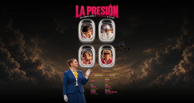 Imagen de La presión, una comedia negra a 10.000 metros de altura