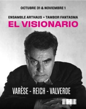 Imagen de Ensamble Arthaus + Tambor Fantasma - Temporada de Conciertos 2026 - Concierto VII. El Visionario