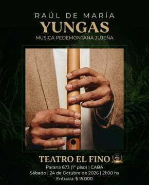 Imagen de Raúl De María - Yungas (Música Pedemontana Jujeña)