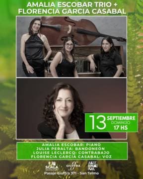 Imagen de Amalia Escobar Trio + Florencia Garcia Casabal