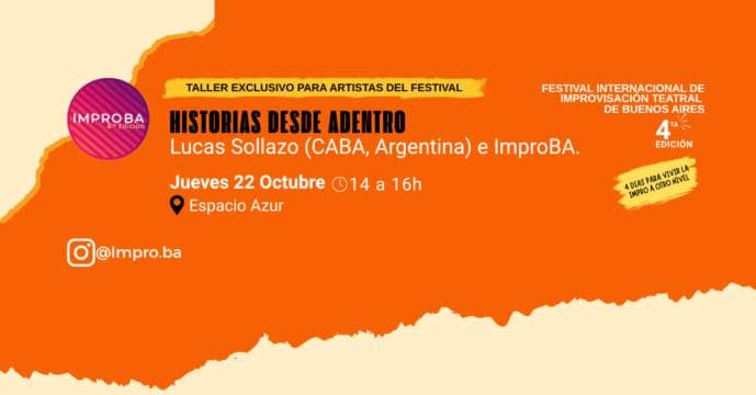 Imagen de Historias desde adentro - (taller exclusivo para artistas de improba 2026)