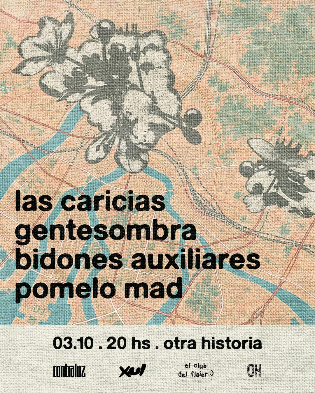 Imagen de Las Caricias, Gentesombra, Bidones Auxiliares, Pomelo Mad