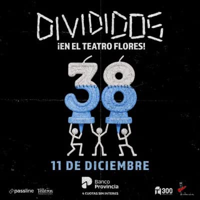 Imagen de DIVIDIDOS en Teatro Flores - 11 diciembre 2026