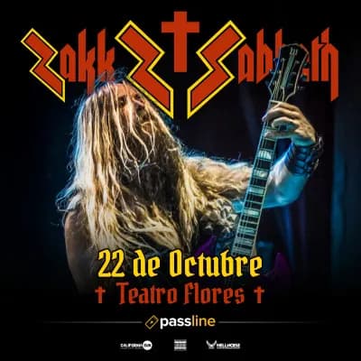 Imagen de Zakk Sabbath en Argentina - 22 octubre 2026