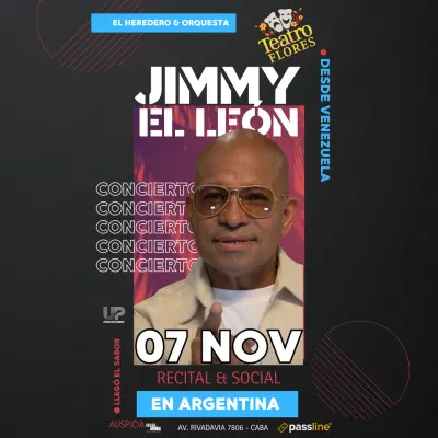 Imagen de Jimmy El León en Argentina — Concierto & Social