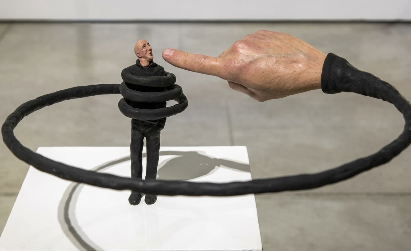 Imagen de "Materia – Huellas – Tiempo" en el Museo Perlotti