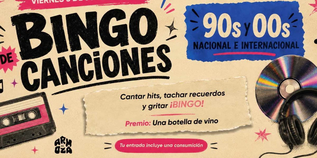 Imagen de Bingo de Canciones 90 y 00's