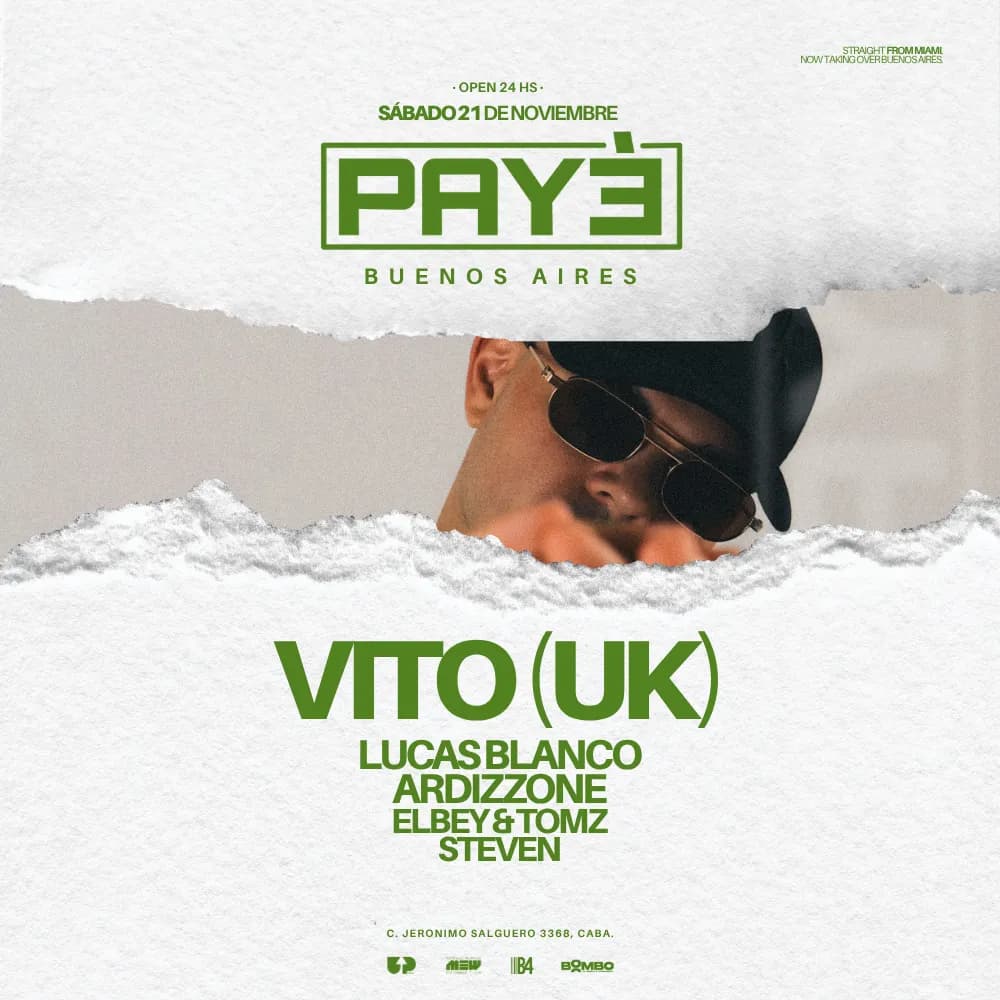 Imagen de VITO (UK) x PAYÉ BUENOS AIRES