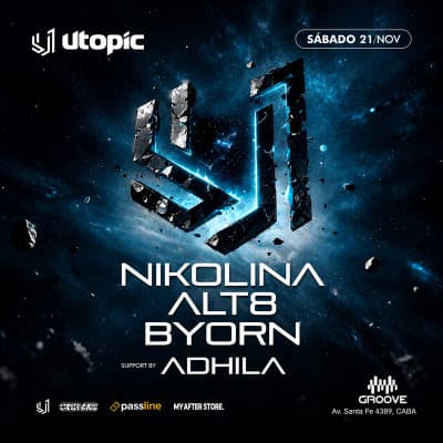 Imagen de Utopic pres. NIKOLINA + ALT8 + BYORN